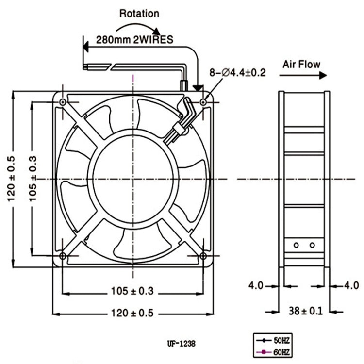 2123HSL 12038 DP200A 220V Brushless Cooling Fan by bashfashion