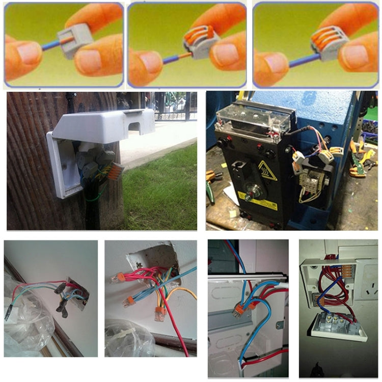 10 PCS Universal Compact 5 Pin Push Clamp Solderless Wire Connector by bashfashion