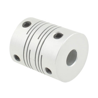 CNC Stepper Motor Flexible Coupling Coupler (6.35x6.35mm)(Silver) by bashfashion
