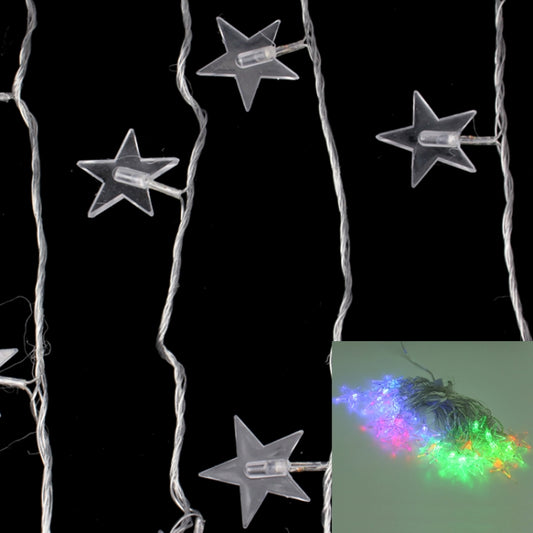 7m Pentastar Pendants Decoration String Lights, 30-LED Multi-Colored Light (AC 12-240V / EU Plug)(Transparent) by bashfashion