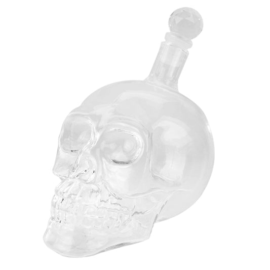 Crystal Glass Skull Bottle for Vodka & Whiskey & Beer Liqueur & Red Wine & Other Beverage, 350ML by bashfashion