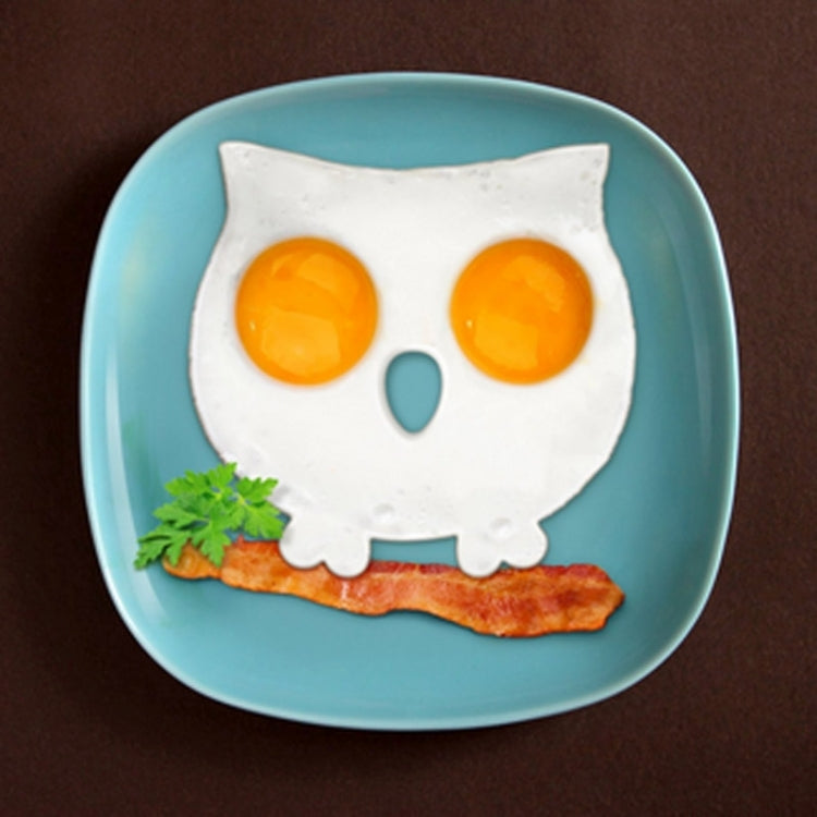 Cartoon Owl Shape Egg Frying Ring Mold Silicone Egg Fried Mould Omelette Mold(Purple) by bashfashion