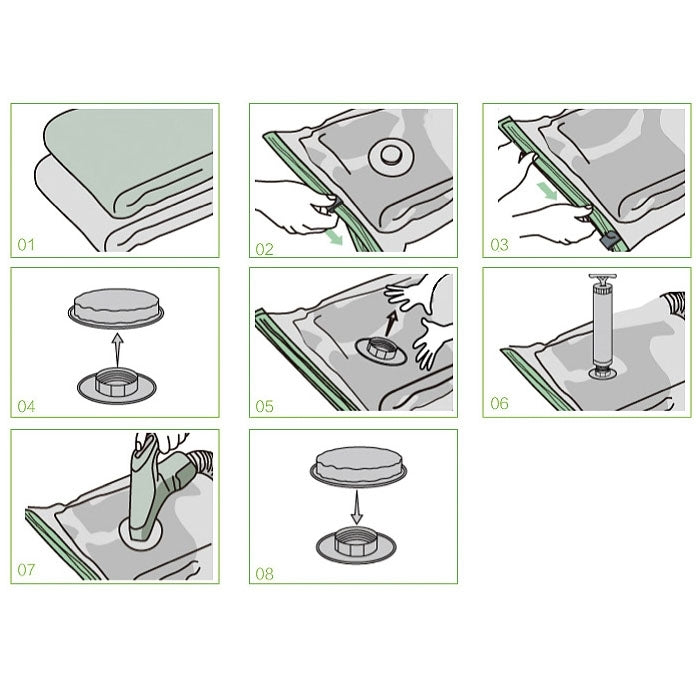 PE + PET Large Vacuum Pumping Compression Bags / Pouch Clothes Quilt Finishing Dust Bag Pouch, Single Pack by bashfashion