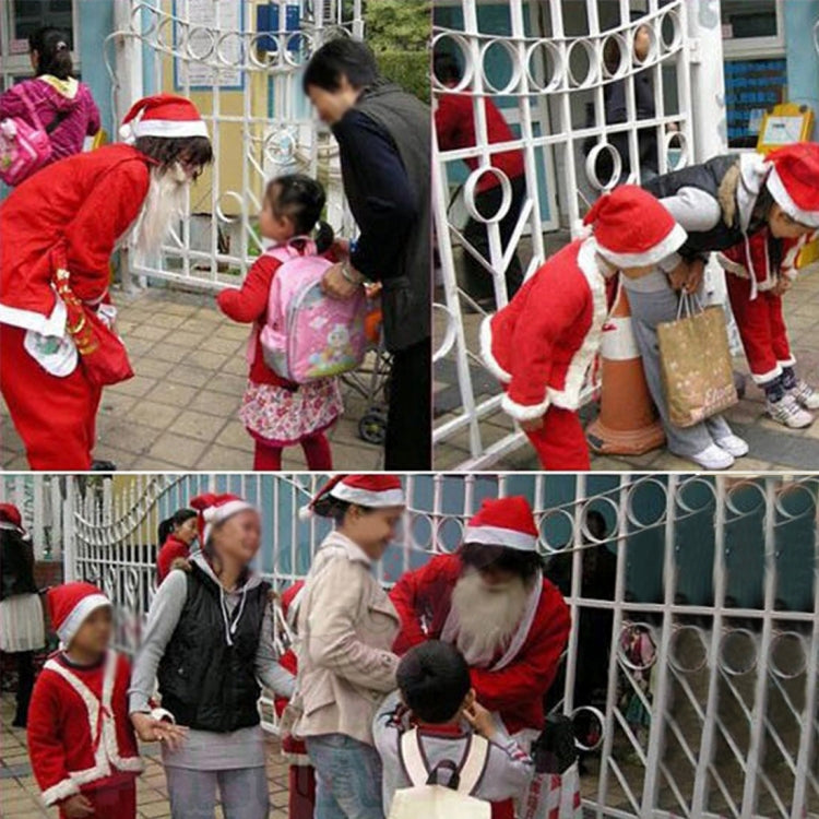 2 PCS Embroidered Christmas Party Santa Hat Non-woven Christmas Hat, Size: 36cm x 29cm by bashfashion