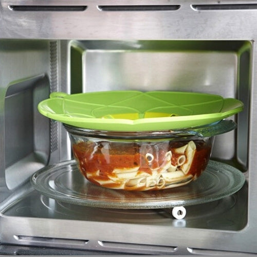 New Spill-Proof, Anti-Flutter and Heat-Resistant Silicone Pot Cover (Ramdom Color Delivery) by bashfashion