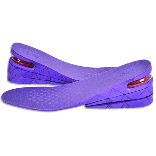 3-Layer Men Shoe Air Cushion Increase Insoles(Purple) by bashfashion