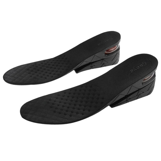 3-Layer Men Shoe Air Cushion Increase Insoles(Black) by bashfashion