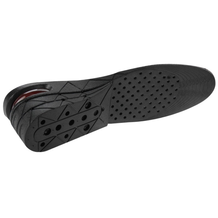 3-Layer Men Shoe Air Cushion Increase Insoles(Black) by bashfashion