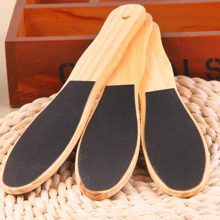Double Sided Emery Wooden Board Foot Massager Random Color Delivery by bashfashion