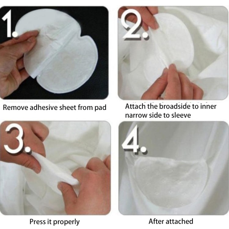 10pcs Disposable Self-adhesive Armpit Cotton Sweat Pads Underarm Absorbents(White) by bashfashion