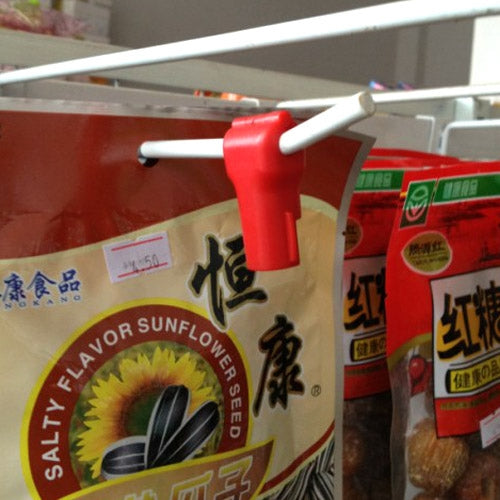 12 PCS Red ABS Display Hook / Security Lock Hook by bashfashion