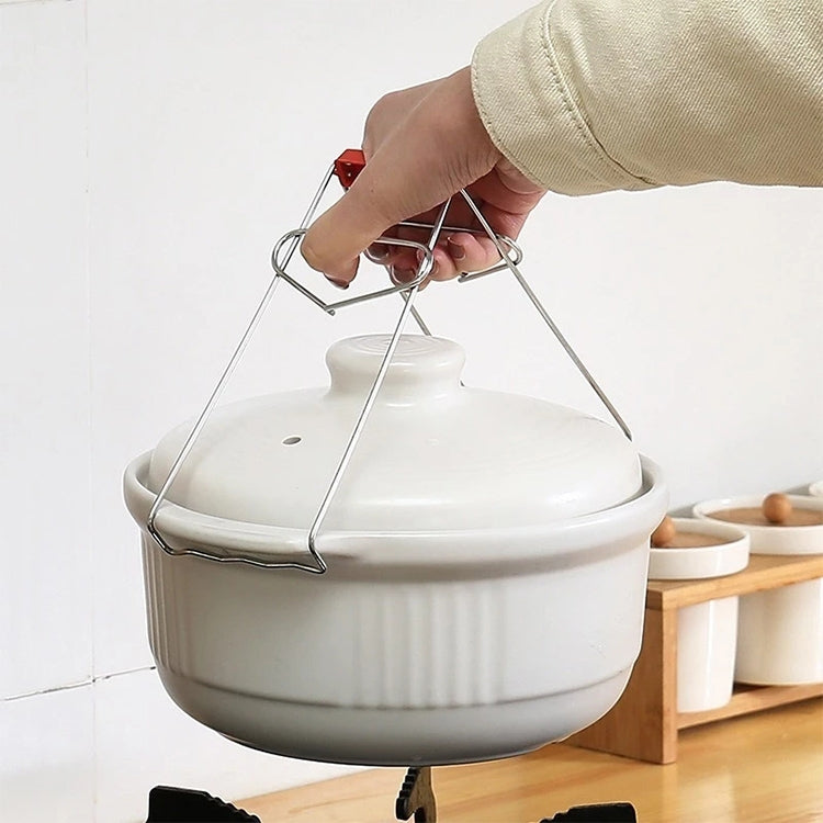 10pcs High Quality Kitchen Gadget Stainless Steel Pot Clip(Silver) by bashfashion