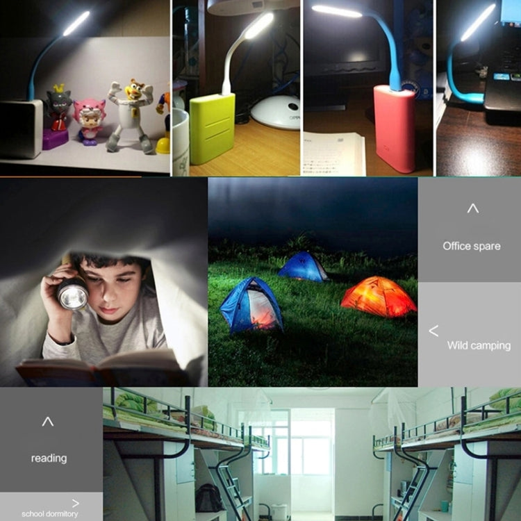 100 PCS Portable Mini USB 6 LED Light, For PC / Laptops / Power Bank, Flexible Arm, Eye-protection Light(Pink) by bashfashion