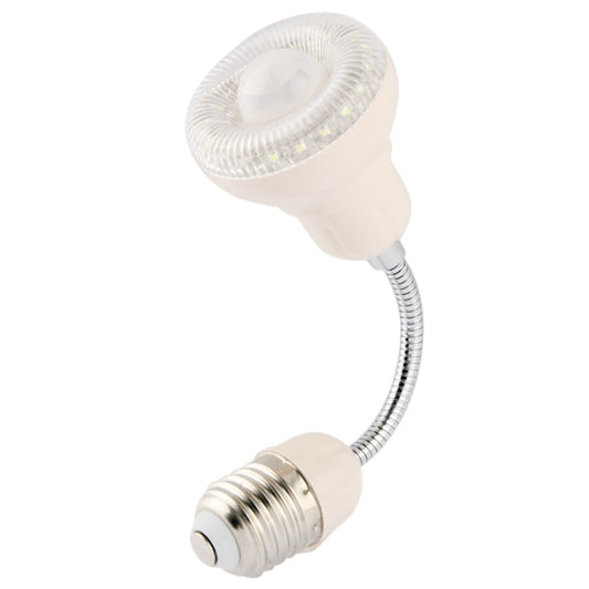 1.8W E27 Spiral Human Sensor Light Control Energy-saving Night Light, Sensitive Distance: 5 - 7m(White) by bashfashion