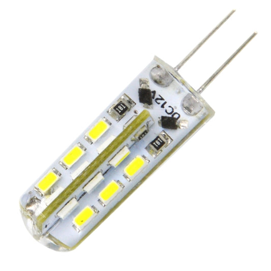 G4 2W 120LM Silicone Corn Light Bulb, 24 LED SMD 3014, White Light, DC 12V by bashfashion