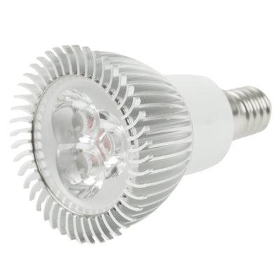 E14 3W LED Spotlight Lamp Bulb, 3 LED, White Light, 6000-6500K, AC 220V by bashfashion