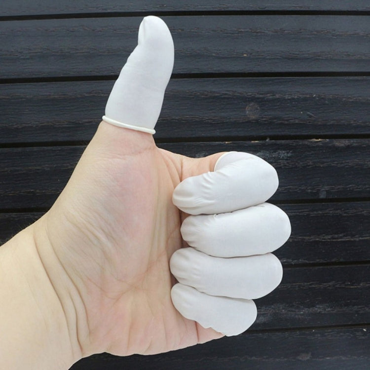 50pcs/bag Latex Anti-static Finger Cot (White) by bashfashion
