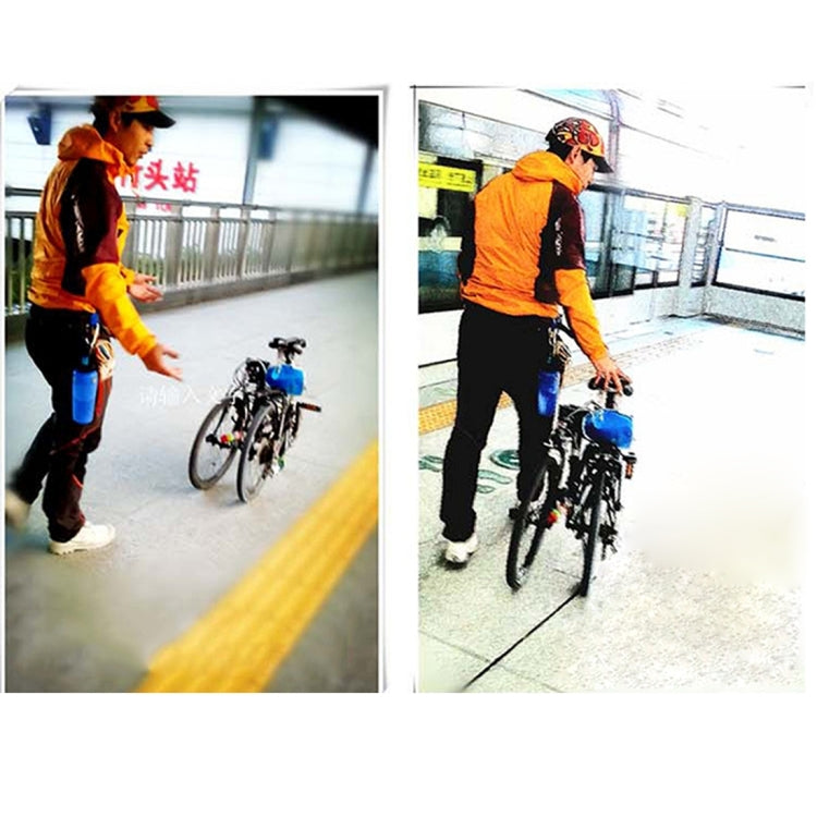 OQSPORT Folding Bicycle Auxiliary Wheel Booster Wheel(Black) by bashfashion