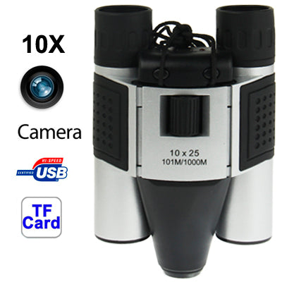 10×25mm 5 in 1 (Binocular Camera + Video Camera + Digital Camera + PC Cam + TF Card Reader) Digital Camera Binoculars, Field of View: 101m/1000m, Size: 135 × 100 × 24mm by bashfashion