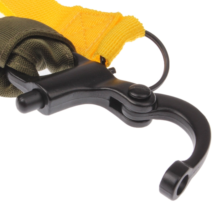 Breakaway Safety Lanyard Strap Rope / Quick Release Buckle Safety Rope / Helicopter Insurance Rope(Army Green) by bashfashion