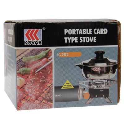 Outdoor Picnic Gas Burner Portable Card Type Camping Stove by bashfashion