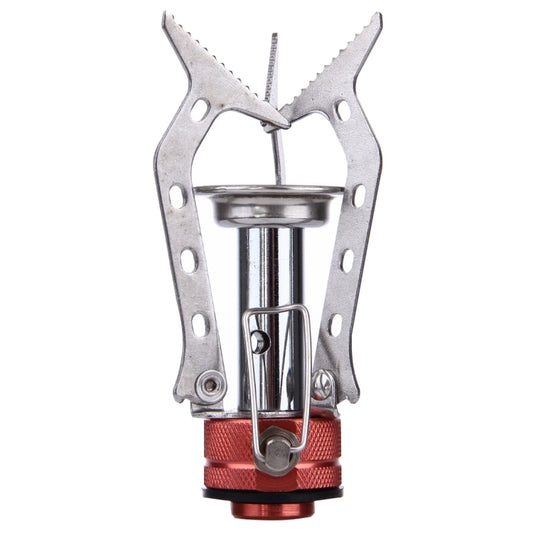 WH-S001 Outdoor Portable Ultra Mini Stainless Steel Gas Stove Camping Gas Stove(Silver) by bashfashion