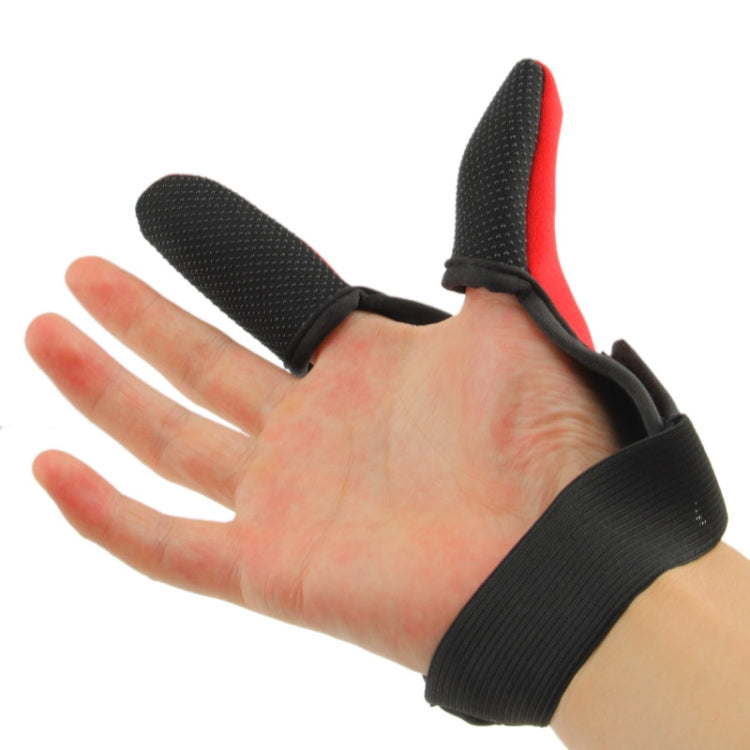 Fishing Special Two Fingers Gloves(Red) by bashfashion