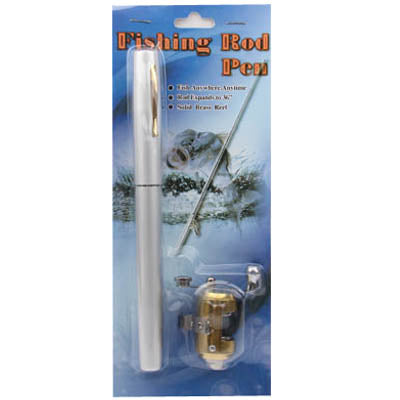 Pen Style Fishing Rod(Silver) by bashfashion