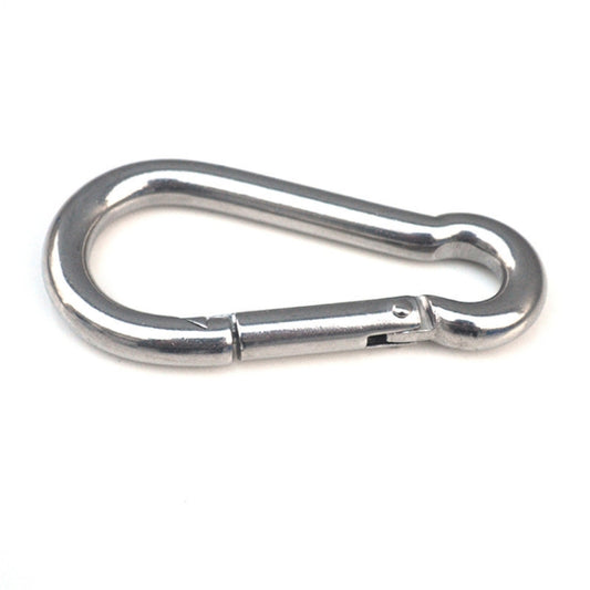 M4 Stainless Steel Carabiner Spring Hook Multi-tool Mountaineering Buckle Lock Camping Hook Rope, Inner Diameter: 3.93mm by bashfashion