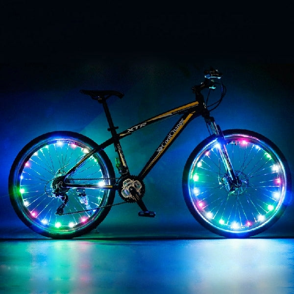 Bicycle Wheel Spoke Decorative LED Light Article Bar Strip, 15 LEDs by bashfashion