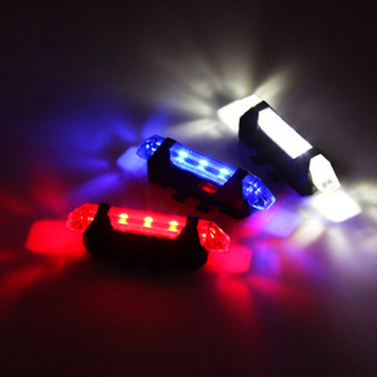 AQY-093 Detachable USB Rechargeable LED Bike Taillight(White) by bashfashion