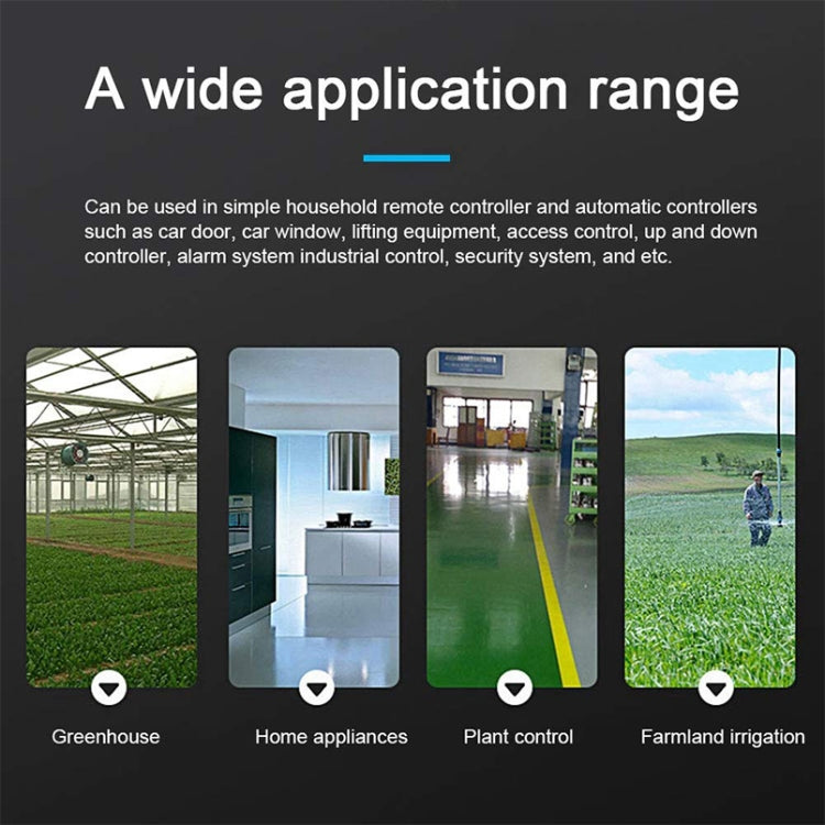 12V 2CH 200m RF Wireless Remote Control System Control + Switch Transmitter by bashfashion