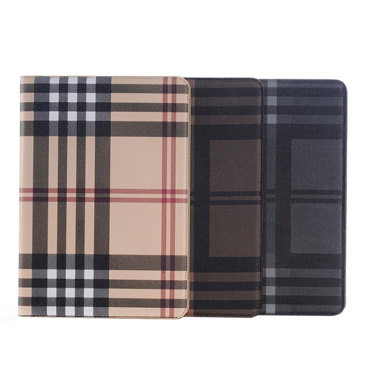 Plaid Pattern Leather Case with Holder & Card slots & Wallet for Galaxy Tab A 9.7 4G LTE / T555 by bashfashion