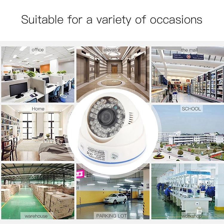 CMOS 420TVL 3.6mm Lens ABS Material Color Infrared Camera with 36 LED, IR Distance: 20m by bashfashion