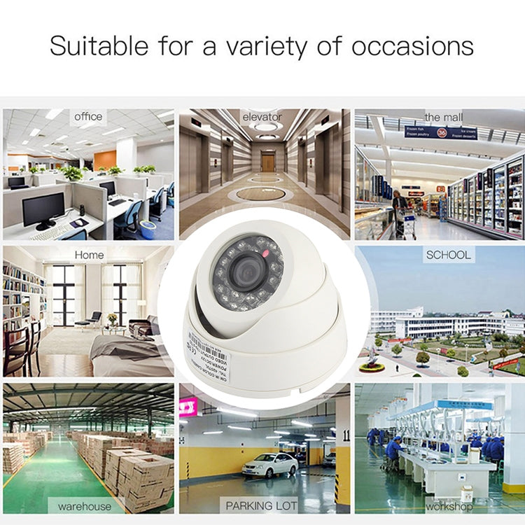 CMOS 420TVL 3.6mm Lens ABS Material Color Infrared Camera with 24 LED, IR Distance: 20m by bashfashion