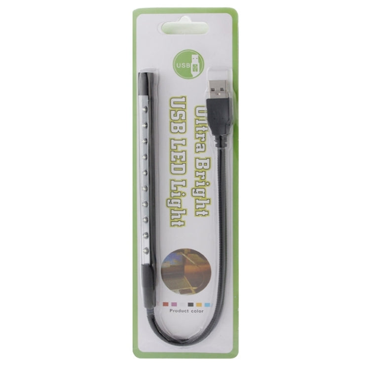 10-LED Portable Ultra Bright USB LED Light(Black) by bashfashion