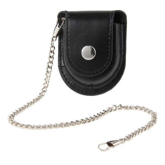 Retro Pocket Watch Holster / Leather Pouch / Belt Bag with Chain by bashfashion