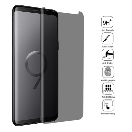For Galaxy S9 0.3mm 9H Surface Hardness 3D Privacy Anti-glare Tempered Glass Protective Film (Transparent) by bashfashion