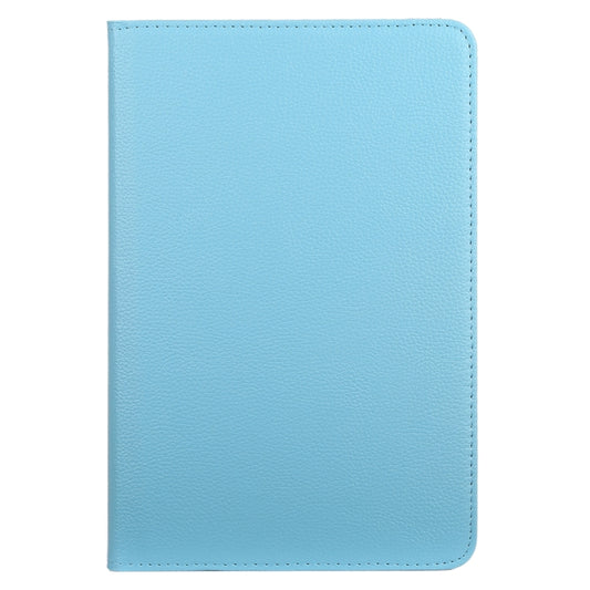 Litchi Texture Horizontal Flip 360 Degrees Rotation Leather Case for Samsung Galaxy Tab A 10.5 T590, with Holder(Baby Blue) by bashfashion