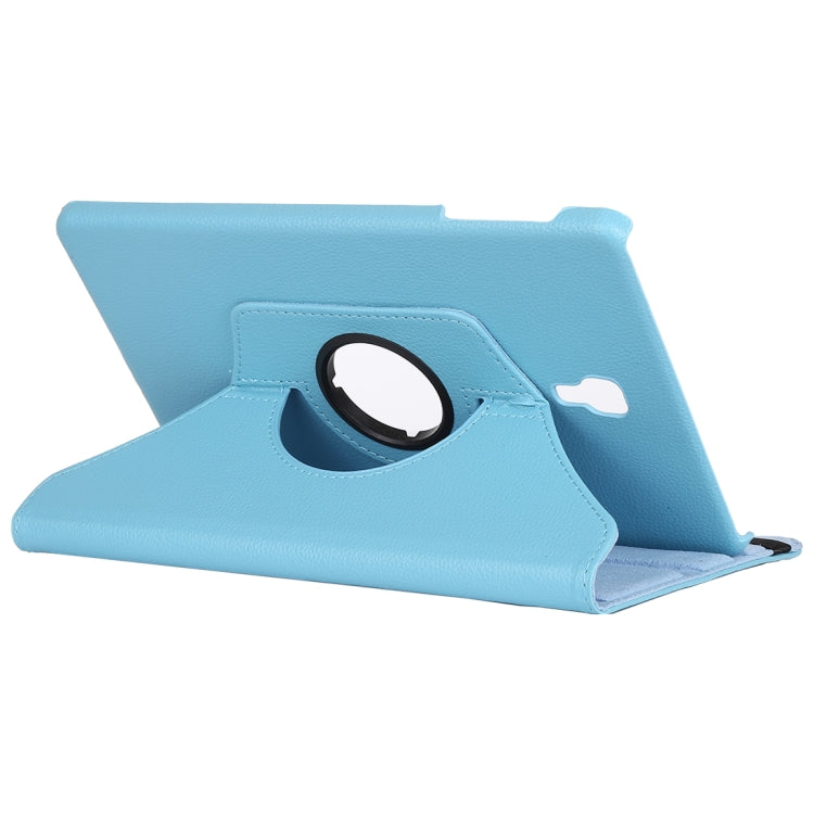 Litchi Texture Horizontal Flip 360 Degrees Rotation Leather Case for Samsung Galaxy Tab A 10.5 T590, with Holder(Baby Blue) by bashfashion
