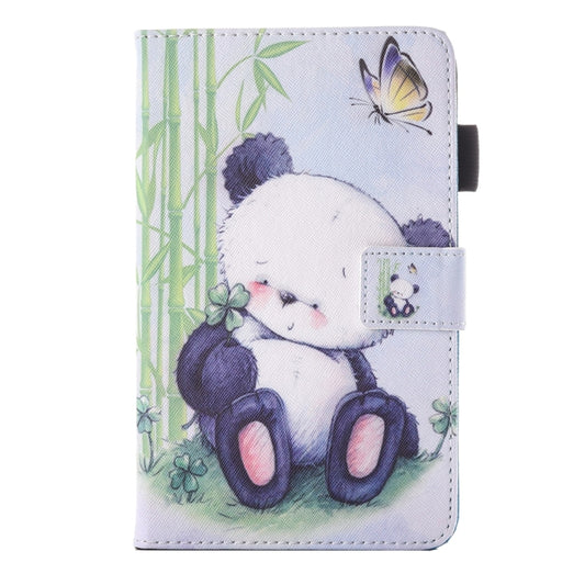 For Galaxy Tab A 7.0 (2016) / T280 Lovely Cartoon Panda Pattern Horizontal Flip Leather Case with Holder & Card Slots & Pen Slot by bashfashion