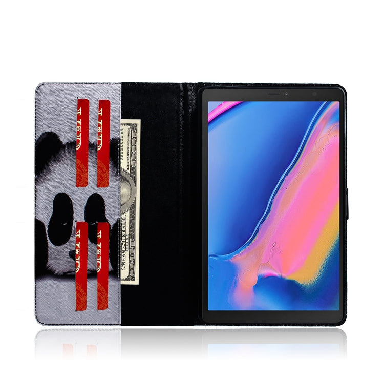 Panda Pattern Horizontal Flip Leather Case for Galaxy Tab A 8 (2019) / P200 / P205, with Holder & Card Slot & Wallet by bashfashion