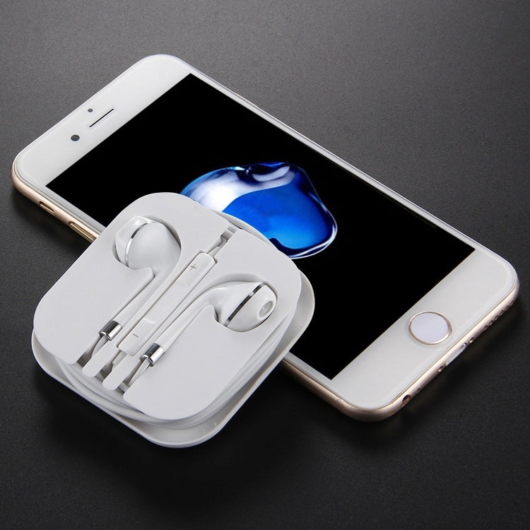 White Wire Body 3.5mm In-Ear Earphone with Line Control & Mic(Silver) by bashfashion
