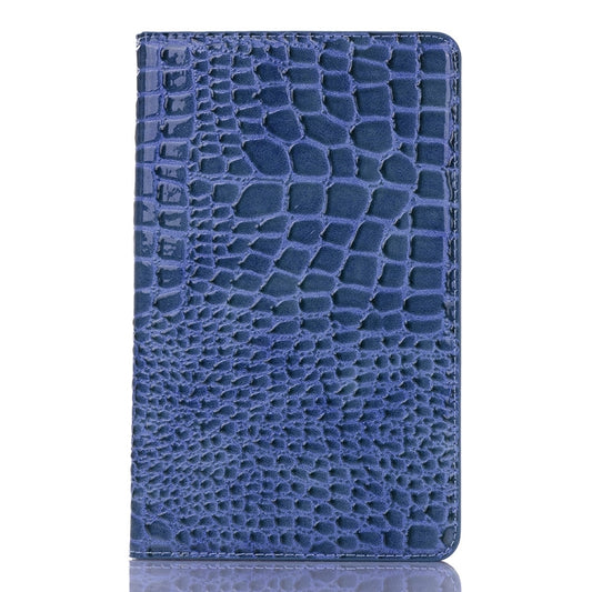 Crocodile Texture Horizontal Flip Leather Case for Galaxy Tab S5e 10.5 T720 / T725, with Holder & Card Slots & Wallet (Blue) by bashfashion