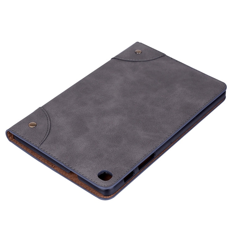 Retro Book Style Horizontal Flip Leather Case for Galaxy Tab A 8 (2019) P200 / P205, with Holder & Card Slots & Wallet (Grey) by bashfashion