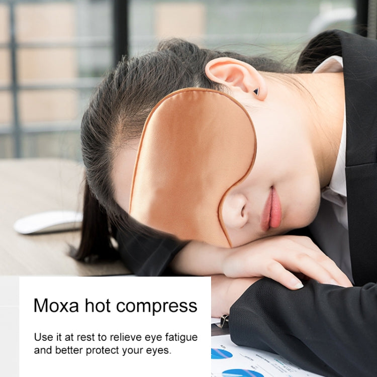 USB Charging Heating Silk Moxa Sleep Eye Mask (Gold) by bashfashion