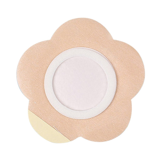 10pcs 042 Spunlace Non-woven Stickers Anti-osmosis Three-volt Belly Button Plaster, Size: 8x8x3.5cm(Plum Shape) by bashfashion