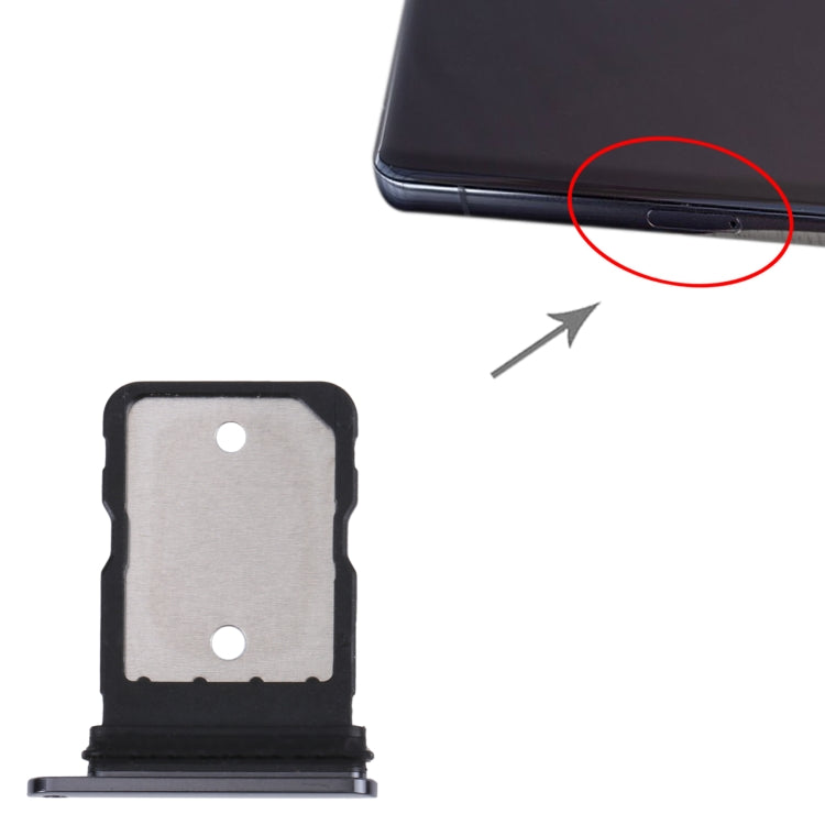 SIM Card Tray for Google Pixel 7 Pro (Black) by bashfashion