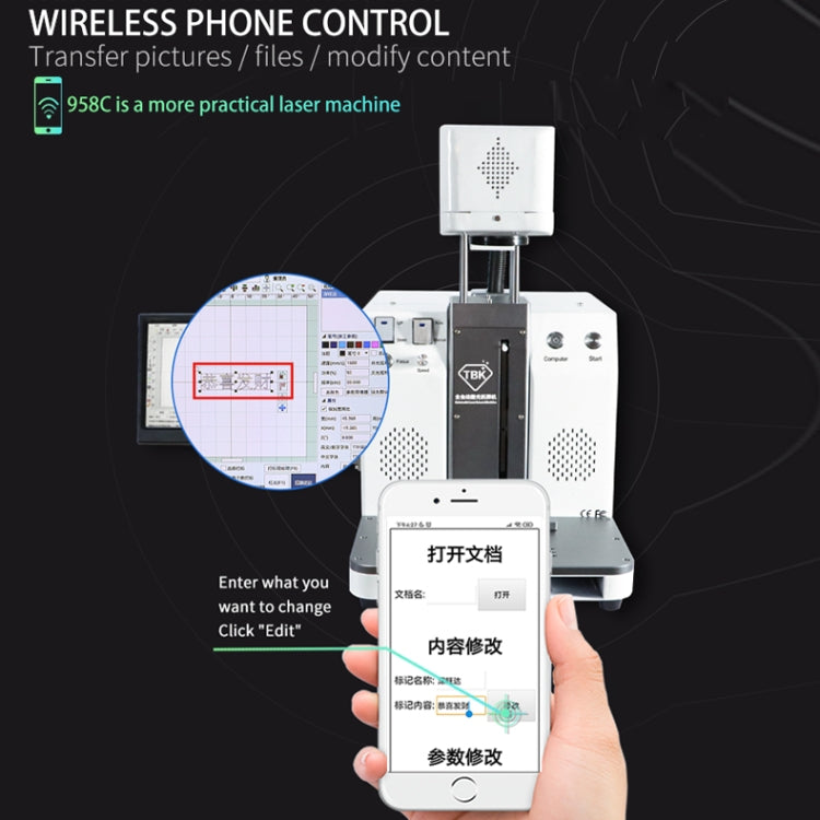 TBK-958C Automatic Laser Marking Screen Separater Repair Machine by TBK