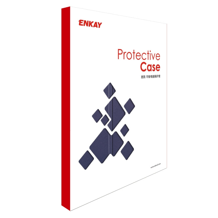 For Samsung Galaxy Tab S6 Lite P610 / P615 / Tab S6 Lite 2022 / P613 / P619 ENKAY 3-Fold Plastic Leather Smart Tablet Case(Black) by ENKAY